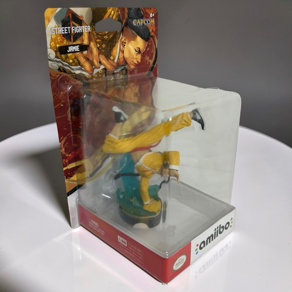 Nintendo Street Fighter Jamie Amiibo OS Yellow New SF6 Figure NFC Capcom